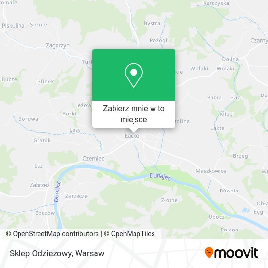 Mapa Sklep Odziezowy