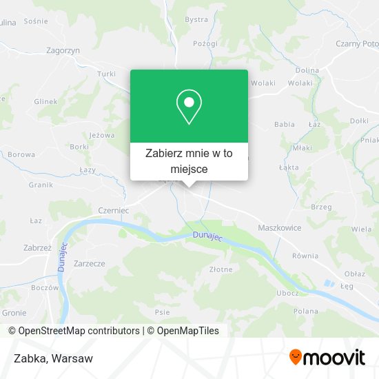 Mapa Zabka