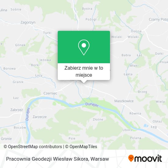 Mapa Pracownia Geodezji Wiesław Sikora