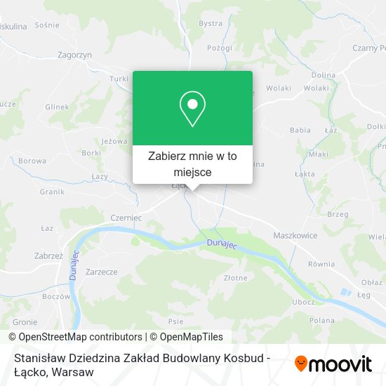 Mapa Stanisław Dziedzina Zakład Budowlany Kosbud - Łącko