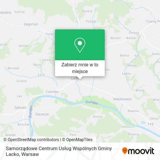 Mapa Samorządowe Centrum Usług Wspólnych Gminy Lacko