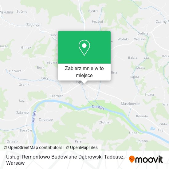 Mapa Usługi Remontowo Budowlane Dąbrowski Tadeusz