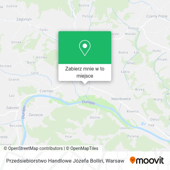 Mapa Przedsiebiorstwo Handlowe Józefa Bolliri