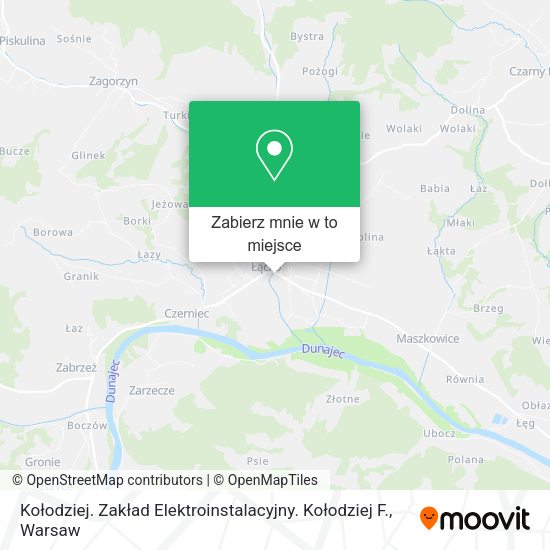 Mapa Kołodziej. Zakład Elektroinstalacyjny. Kołodziej F.