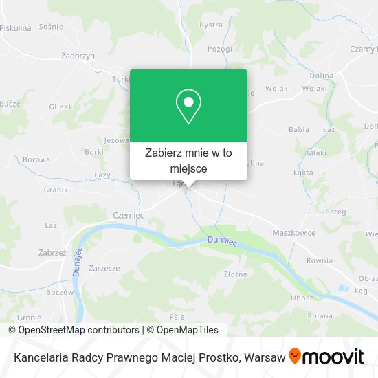 Mapa Kancelaria Radcy Prawnego Maciej Prostko