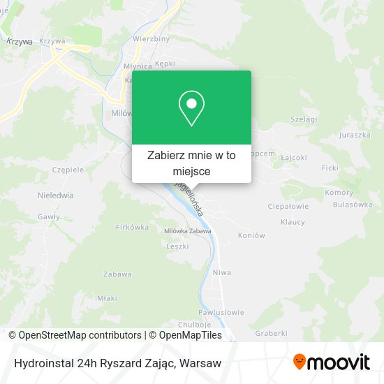 Mapa Hydroinstal 24h Ryszard Zając