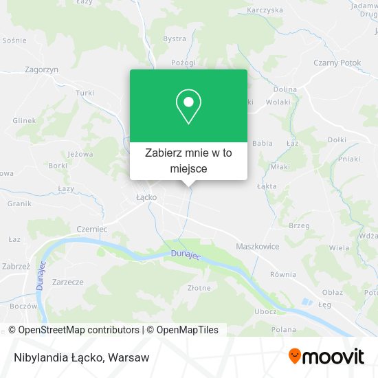 Mapa Nibylandia Łącko