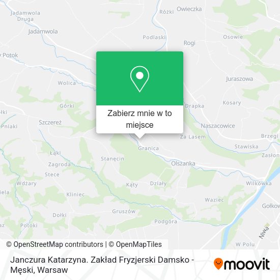 Mapa Janczura Katarzyna. Zakład Fryzjerski Damsko - Męski