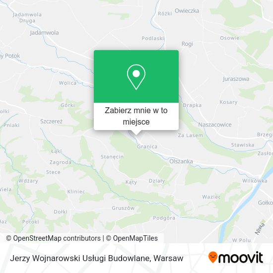 Mapa Jerzy Wojnarowski Usługi Budowlane