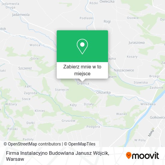 Mapa Firma Instalacyjno Budowlana Janusz Wójcik