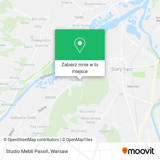 Mapa Studio Mebli Pasoń