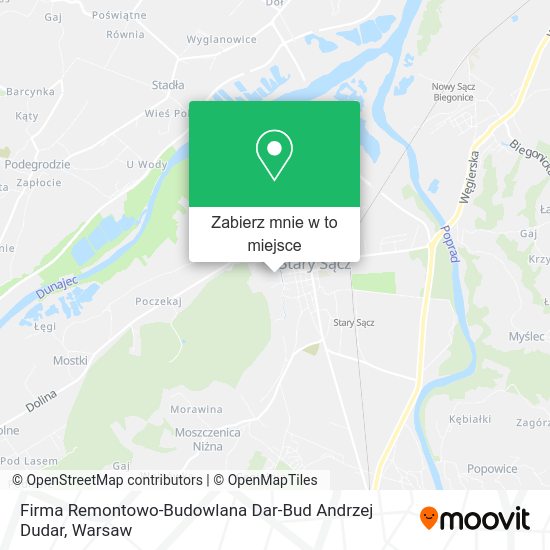 Mapa Firma Remontowo-Budowlana Dar-Bud Andrzej Dudar