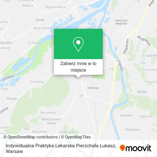 Mapa Indywidualna Praktyka Lekarska Pierzchała Łukasz