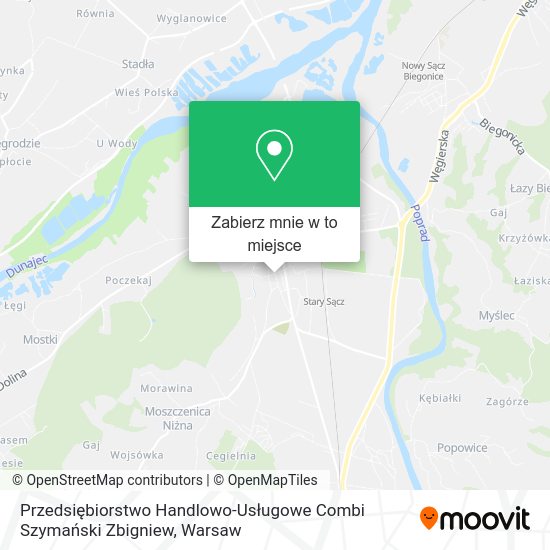 Mapa Przedsiębiorstwo Handlowo-Usługowe Combi Szymański Zbigniew