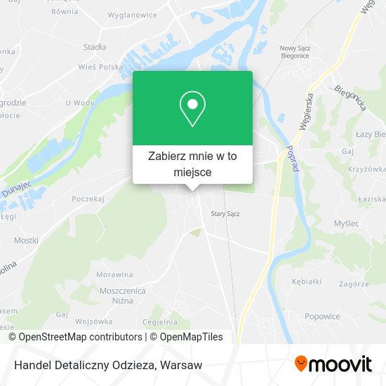 Mapa Handel Detaliczny Odzieza