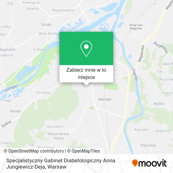 Mapa Specjalistyczny Gabinet Diabetologiczny Anna Jungiewicz-Deja