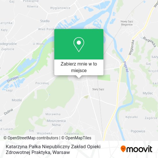 Mapa Katarzyna Pałka Niepubliczny Zakład Opieki Zdrowotnej Praktyka