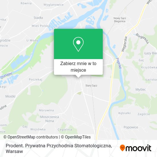 Mapa Prodent. Prywatna Przychodnia Stomatologiczna