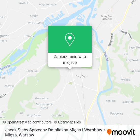 Mapa Jacek Słaby Sprzedaż Detaliczna Mięsa i Wyrobów z Mięsa