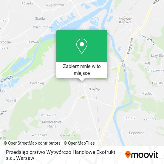 Mapa Przedsiębiorstwo Wytwórczo Handlowe Ekofrukt s.c.