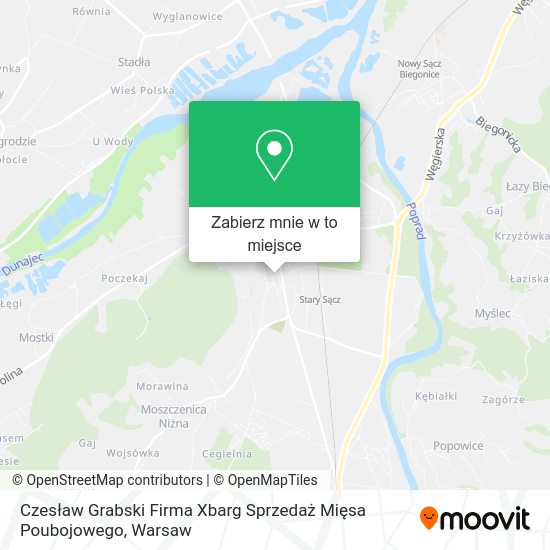 Mapa Czesław Grabski Firma Xbarg Sprzedaż Mięsa Poubojowego