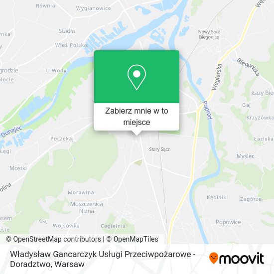 Mapa Władysław Gancarczyk Usługi Przeciwpożarowe - Doradztwo