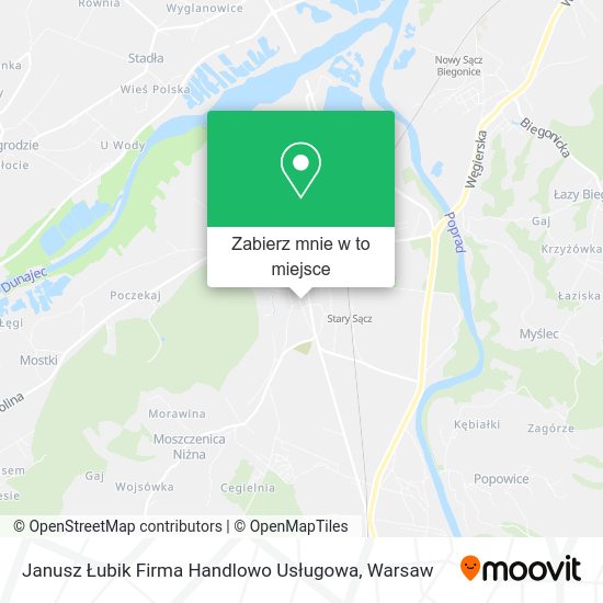 Mapa Janusz Łubik Firma Handlowo Usługowa