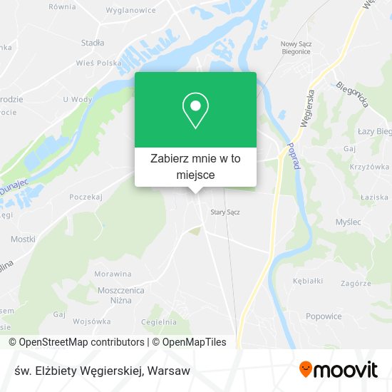 Mapa św. Elżbiety Węgierskiej