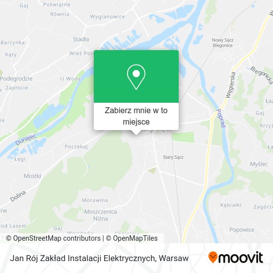 Mapa Jan Rój Zakład Instalacji Elektrycznych