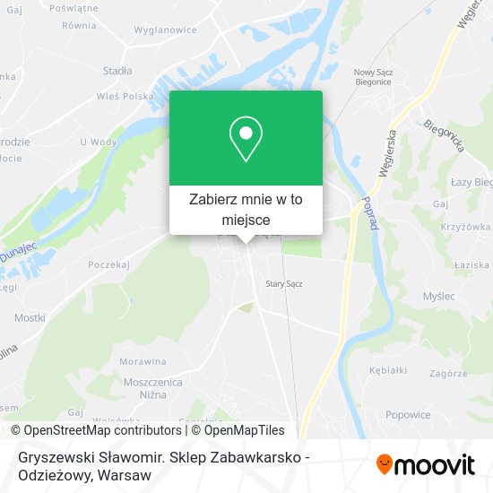 Mapa Gryszewski Sławomir. Sklep Zabawkarsko - Odzieżowy