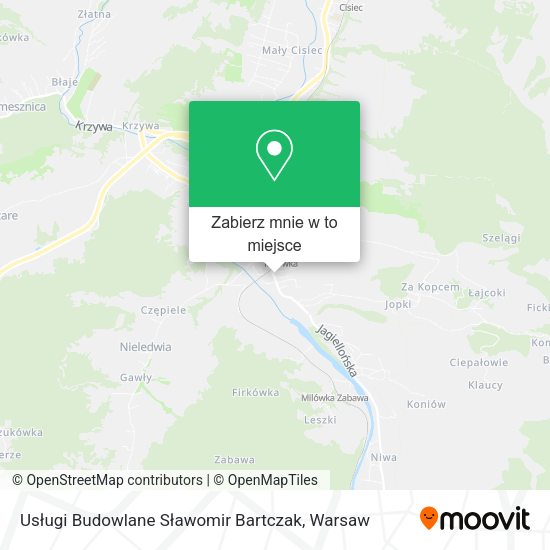 Mapa Usługi Budowlane Sławomir Bartczak