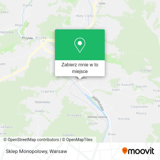 Mapa Sklep Monopolowy