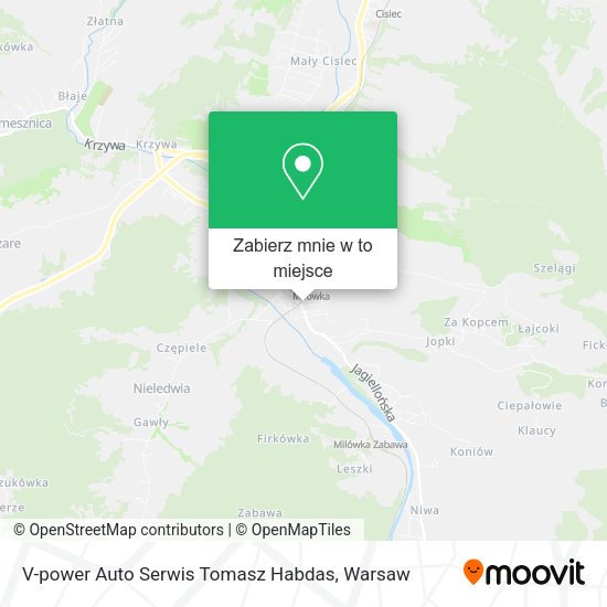 Mapa V-power Auto Serwis Tomasz Habdas