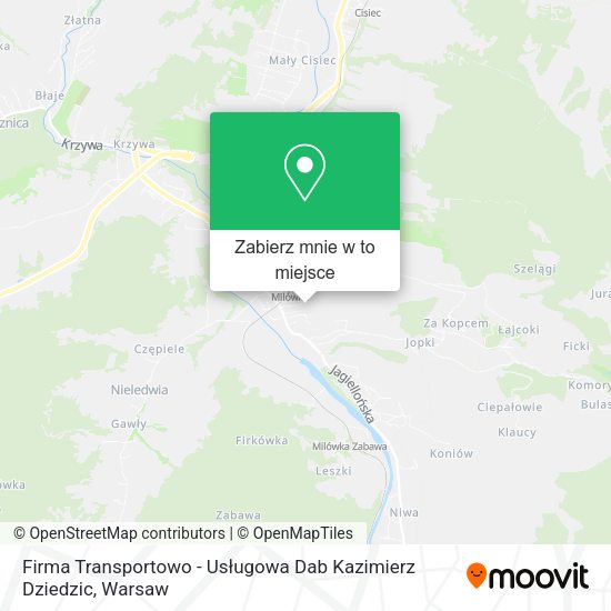 Mapa Firma Transportowo - Usługowa Dab Kazimierz Dziedzic