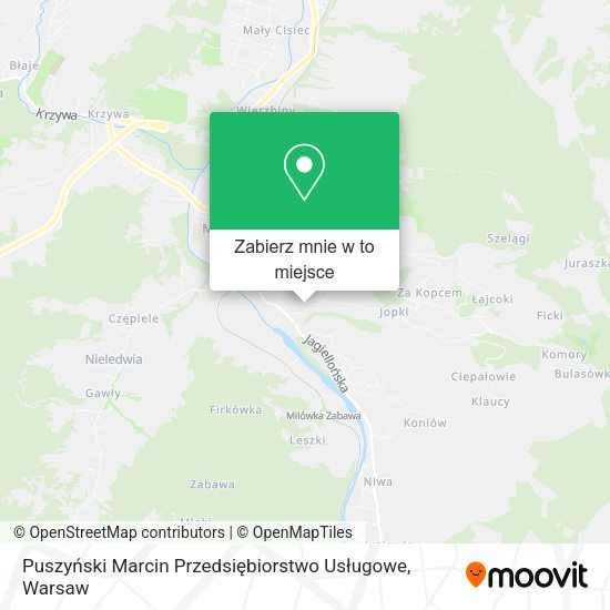 Mapa Puszyński Marcin Przedsiębiorstwo Usługowe