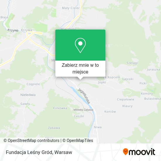 Mapa Fundacja Leśny Gród