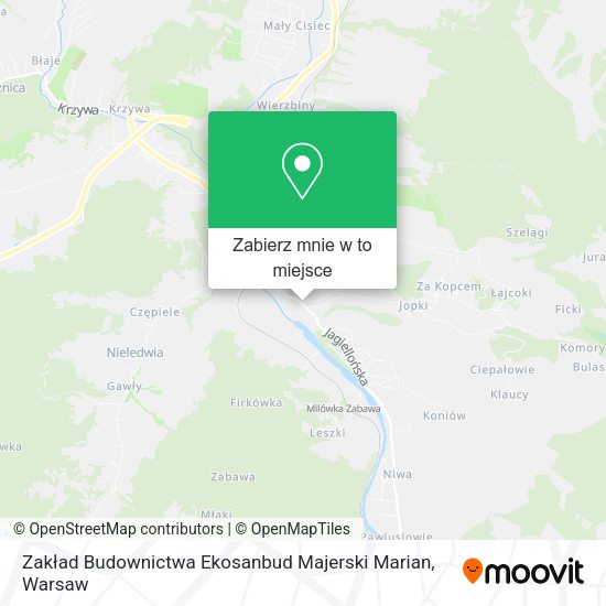 Mapa Zakład Budownictwa Ekosanbud Majerski Marian