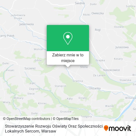 Mapa Stowarzyszenie Rozwoju Oświaty Oraz Społeczności Lokalnych Sercom