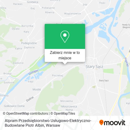 Mapa Alpram Przedsiębiorstwo Usługowo-Elektryczno-Budowlane Piotr Albin