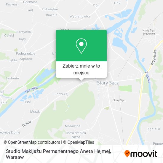 Mapa Studio Makijażu Permanentnego Aneta Hejmej