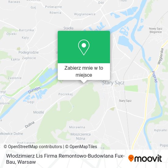 Mapa Włodzimierz Lis Firma Remontowo-Budowlana Fux-Bau