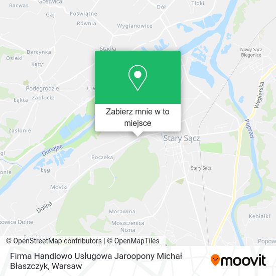 Mapa Firma Handlowo Usługowa Jaroopony Michał Błaszczyk