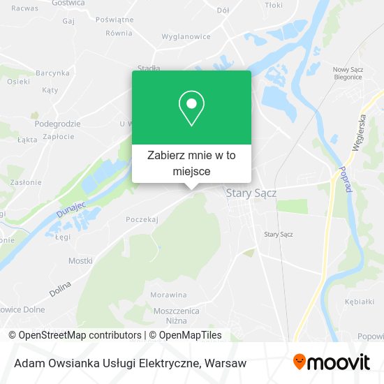 Mapa Adam Owsianka Usługi Elektryczne