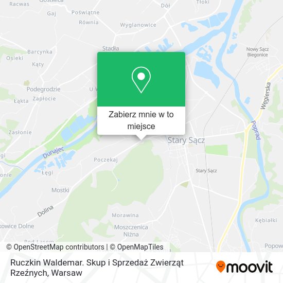 Mapa Ruczkin Waldemar. Skup i Sprzedaż Zwierząt Rzeźnych