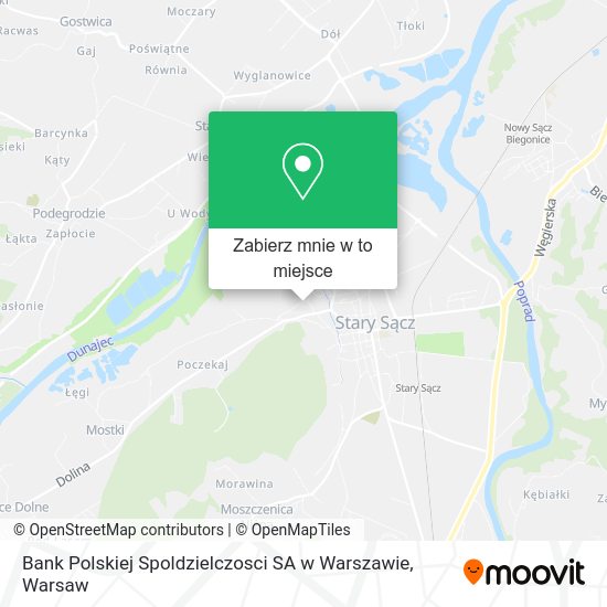 Mapa Bank Polskiej Spoldzielczosci SA w Warszawie