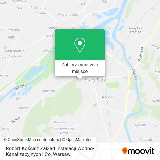 Mapa Robert Kościsz Zakład Instalacji Wodno- Kanalizacyjnych i Co