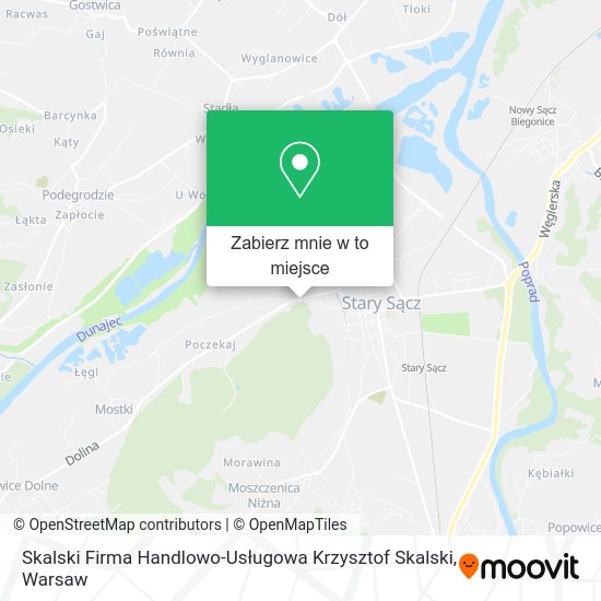 Mapa Skalski Firma Handlowo-Usługowa Krzysztof Skalski