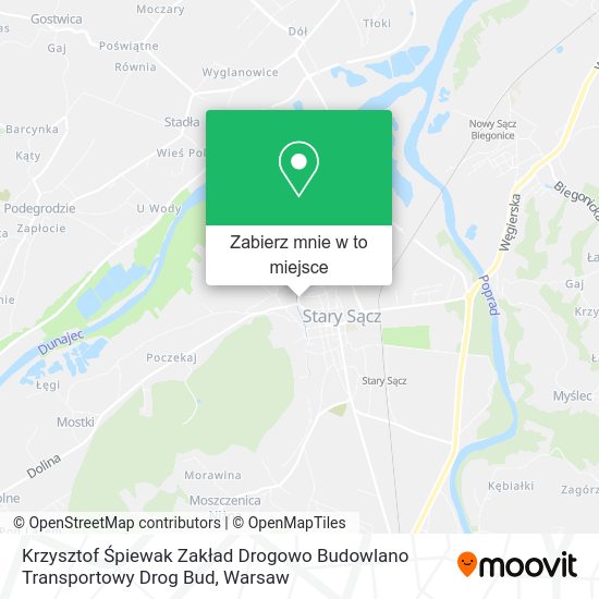 Mapa Krzysztof Śpiewak Zakład Drogowo Budowlano Transportowy Drog Bud