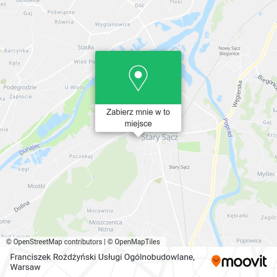 Mapa Franciszek Rożdżyński Usługi Ogólnobudowlane