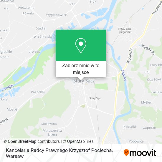 Mapa Kancelaria Radcy Prawnego Krzysztof Pociecha